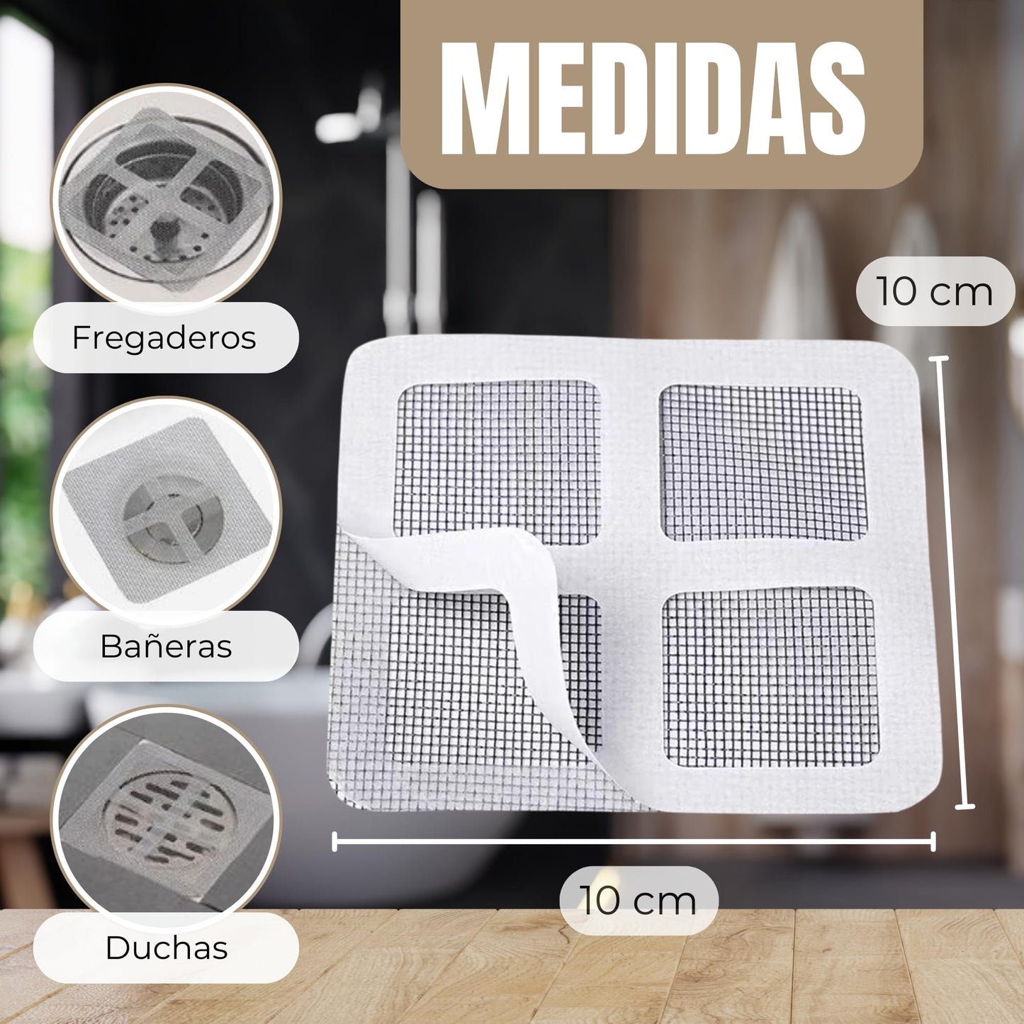 🔥Pack 10 filtros desagüe EcoHogar Completo + 10 DE REGALO + Guía digital Gratis con tu compra🔥