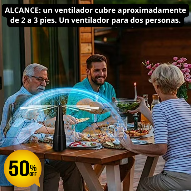 Ventilador repelente ECOFLY ~ Protección Premium a tus comidas: Te devuelve la CALMA y el placer de DISFRUTAR sin interrupciones 😌. OFERTAS 50% OFF 🔥 + REGALO EXTRA❤️